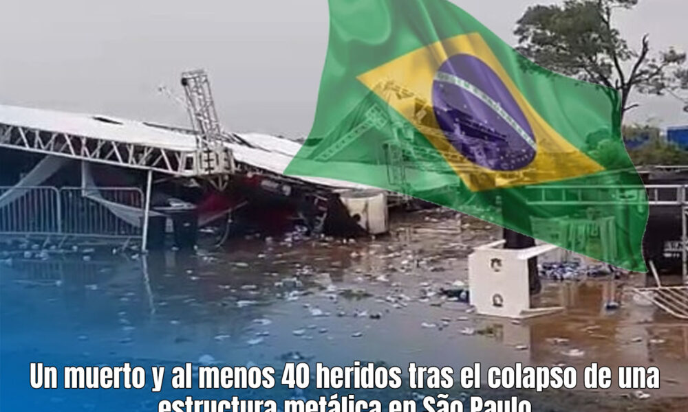 Un muerto y al menos 40 heridos tras el colapso de una estructura ...